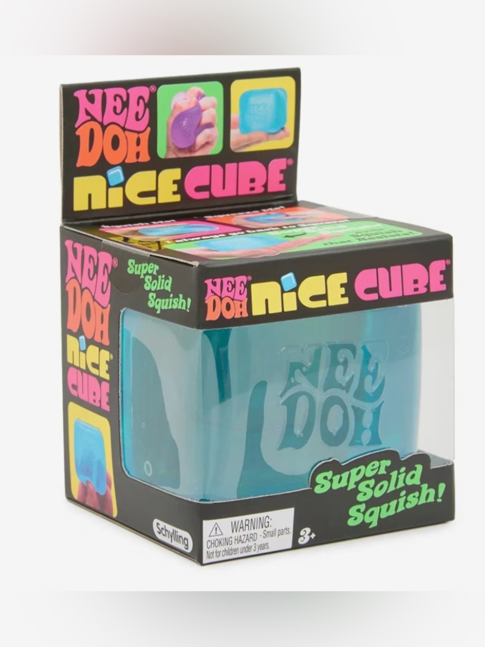 NIB Nee Doh Nice Cube Squishy - Teal